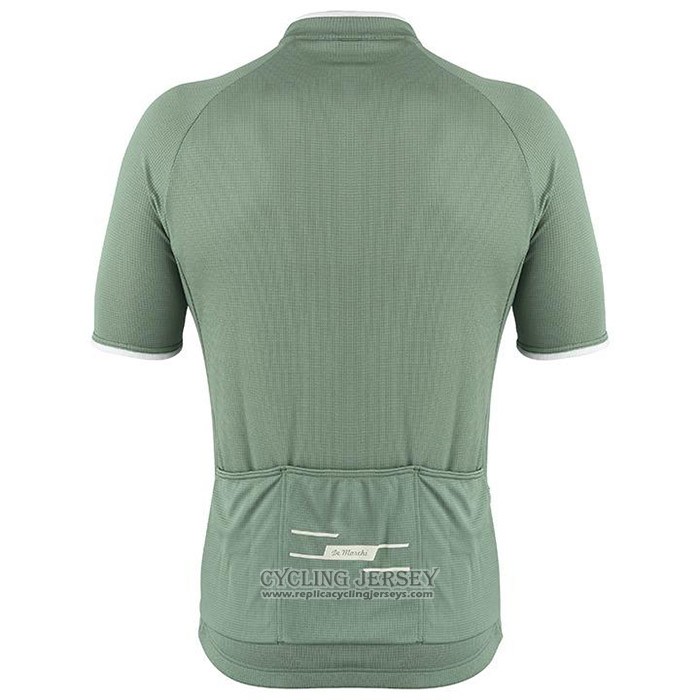 2020 Cycling Jersey De Marchi Light Green Short Sleeve And Bib Short